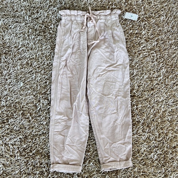 Free People Women’s Misty Rose Margate Pleated Trousers Pants Size M - Picture 5 of 9